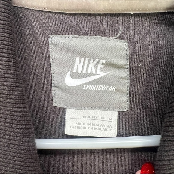 Brown Velour Nike Sportswear Zip Up Jacket Size Medium - Picture 6 of 9